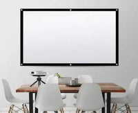 Projector ScreenPortable Movie Screen For Outdoor Indoor,4K 16:9 HD Foldable Wrinkle-Free Screen