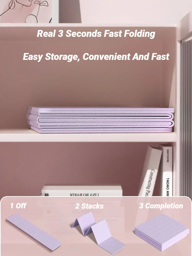Eco-Friendly Foldable Yoga Mat for Travel & Fitness