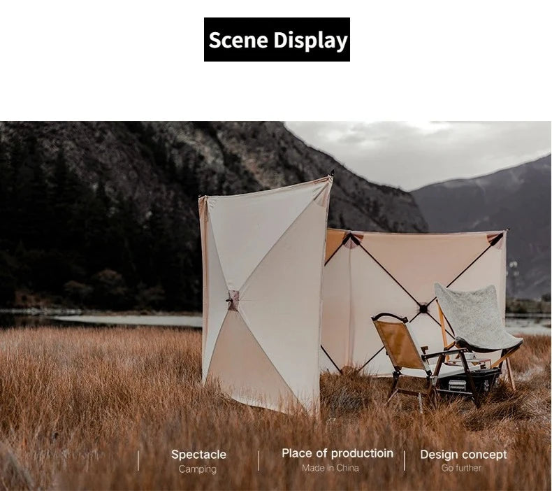 Collapsible Camping Windscreen Stove Wind-Resistant Outdoor