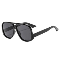 SO&EI Retro Double Bridges Pilot Women Sunglasses Fashion Candy Color Shades UV400 Trending Men Leopard Sun Glasses