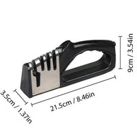 4-Stage Kitchen Knife Sharpener with Non-Slip Base