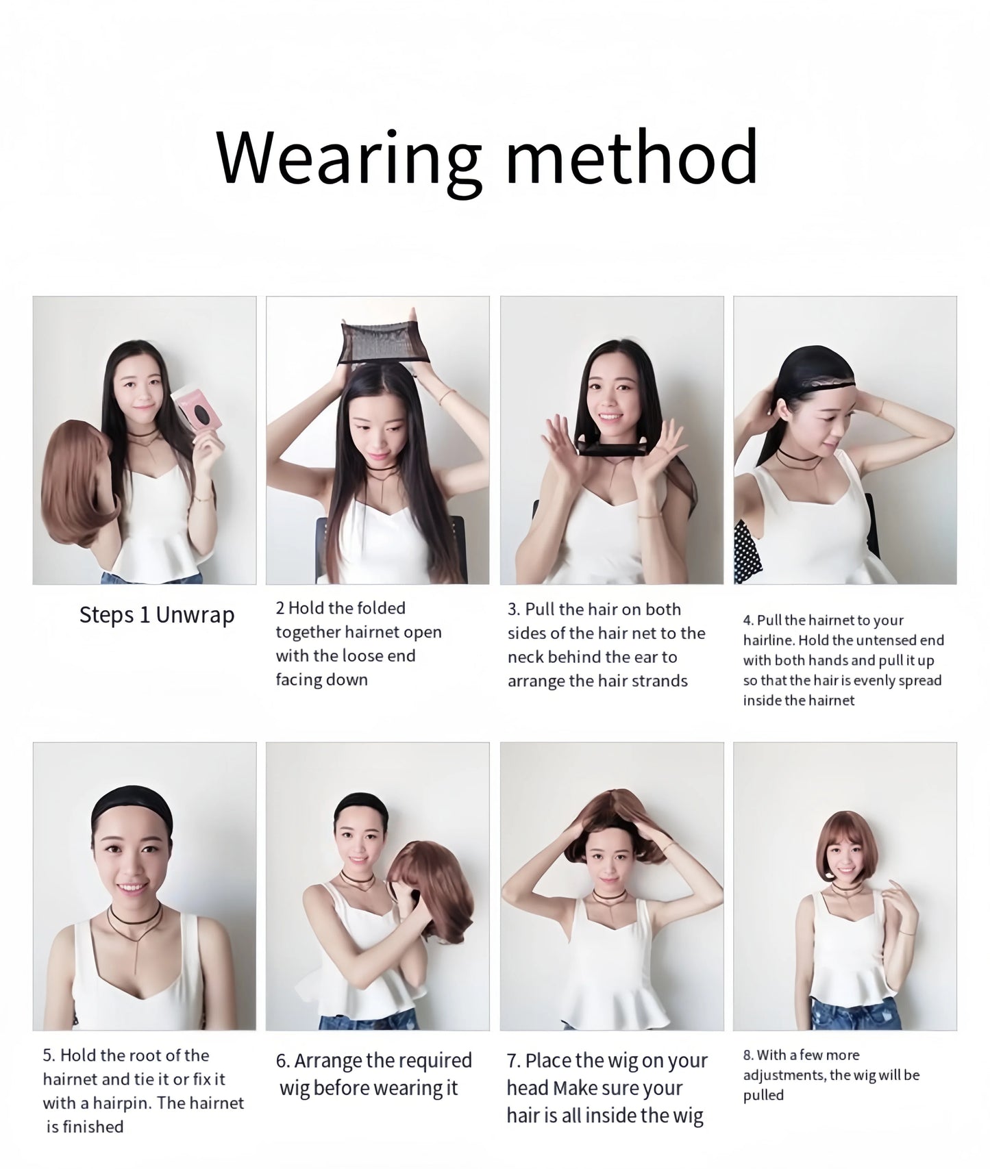 Long Curly Wig with Bangs – Brown Synthetic Fiber Hair