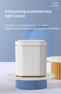 Smart Home Automatic Sensor Trash Can For Kitchen Bathroom Toilet Smart Trash Can Living Room Dustbin Wastebasket Waterproof Bin