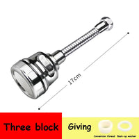 360° Faucet Aerator Nozzle – 3 Modes High Pressure