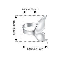 Bamoer 925 Silver Mermaid & Starfish Ocean Hoop Earrings