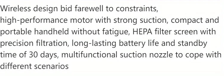 15000Pa Wireless Handheld Vacuum Cleaner