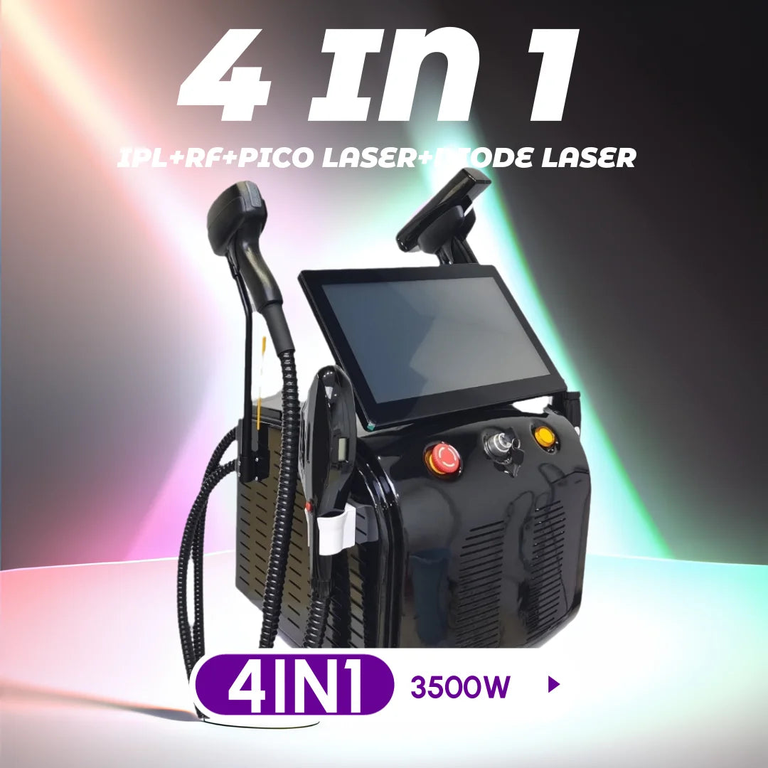 4-in-1 4000W Laser Hair Removal Machine – Painless 2025