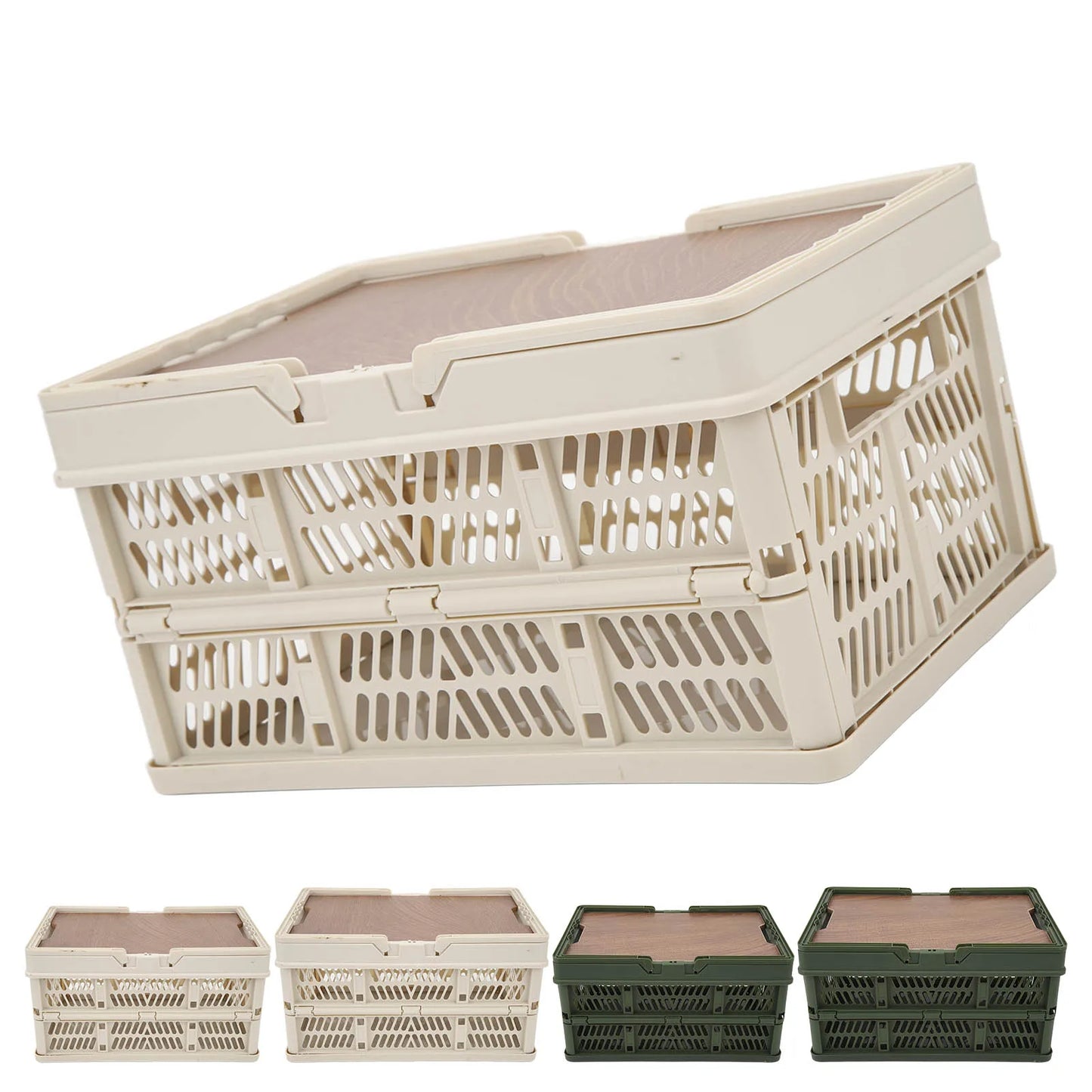 Foldable Camping Storage Basket Large Capacity