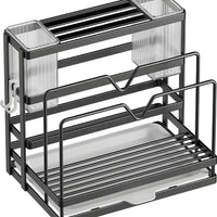 Wall-Mounted Stainless Steel Kitchen Storage Rack