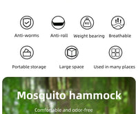 Camping Hammock with Mosquito Net Outdoor Garden Leisure