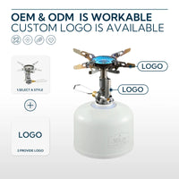 Campingmoon Mini Adjustable Gas Stove Portable Camping Accessory