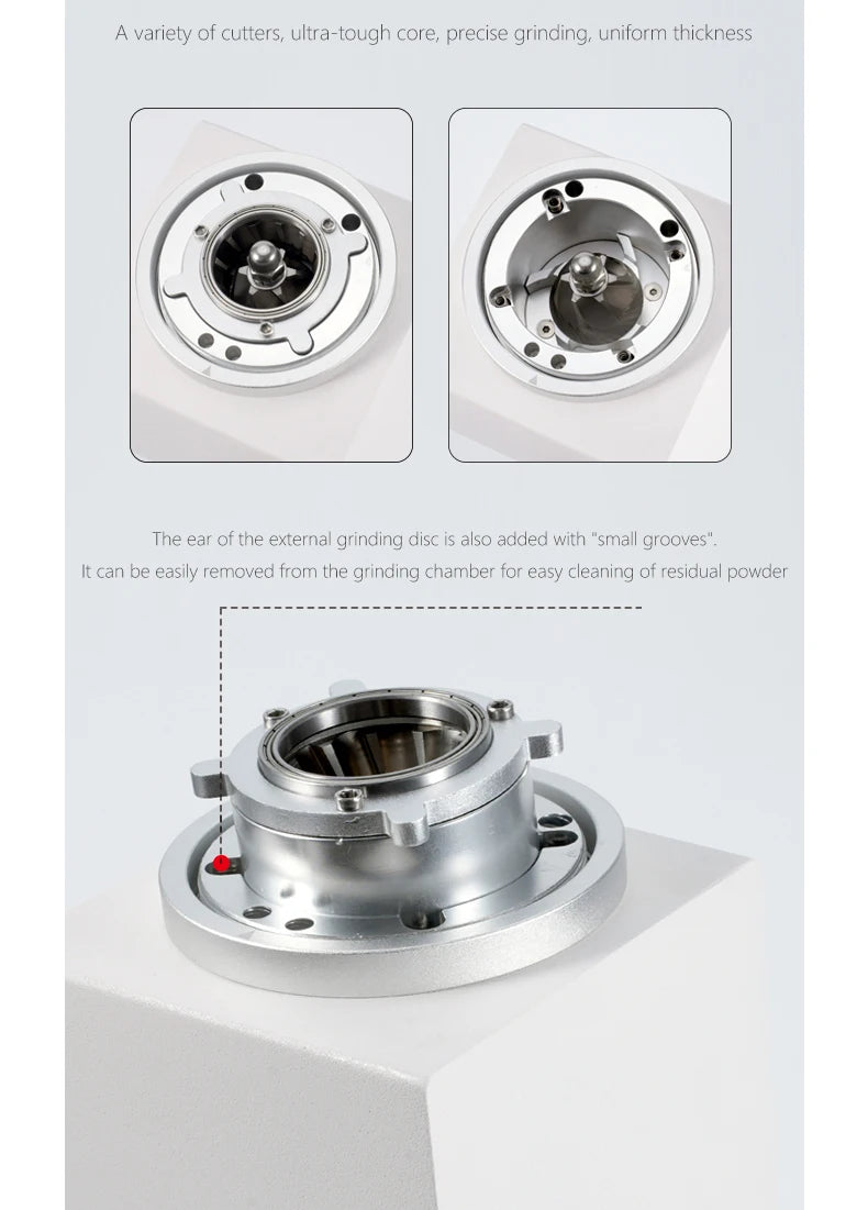 Replaceable Seven-core 48mm Burr 6-core 38mm Burr Espresso Electric Coffee Grinder Household Coffee Bean Grinder