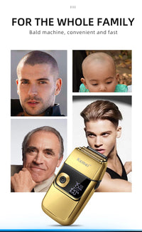 2-in-1 Electric Shaver & Hair Trimmer for Men KM-2028