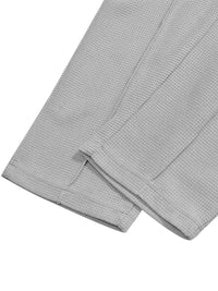 Spring and Autumn Men's Clothing  Waffle Fabric Men's Suit Fashion Casual Zipper and Lapel Long Sleeve POLO Shirt Trousers Suit