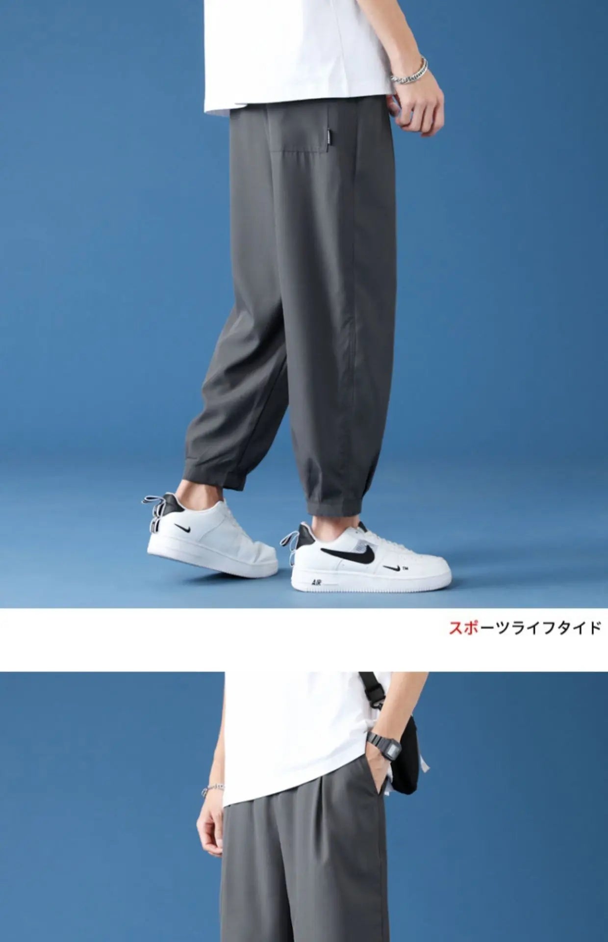 Men’s Cropped Cargo Pants – Lightweight Summer Fashion