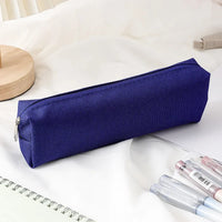 Simple Pencil Case School Supplies Pencil Cases Solid Color School Stationery Pencil Pouch Back To School