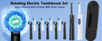 Rechargeable Rotary Electric Toothbrush – 8 Brush Heads
