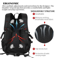 Travel backpack 40L waterproof lightweight outdoor hiking, men's and women's camping backpack