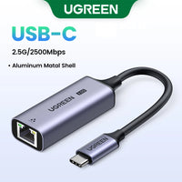 UGREEN USB C Ethernet Adapter 1000/100Mbps USB Lan RJ45 Thunderbolt 3 for Laptop Macbook Samsung iPad USB Ethernet Network Card
