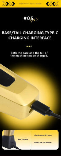 Professional Hair Clipper 11500 RPM Rechargeable KM-90-4