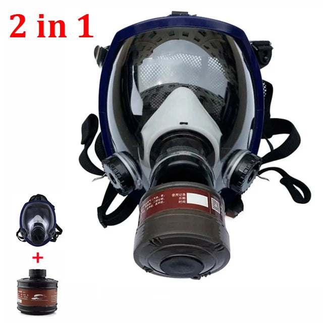 Full Face Gas Mask Respirator with Filter Protection