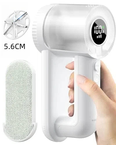 Rechargeable Fabric Shaver 5.6cm Blade Lint Brush Electric Lint Remover Digital Display Defuzzer Sweater Shaver Clothing Blanket