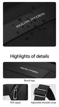 Mark Rydin Ease Pack Sling Leather Crossbody Bag