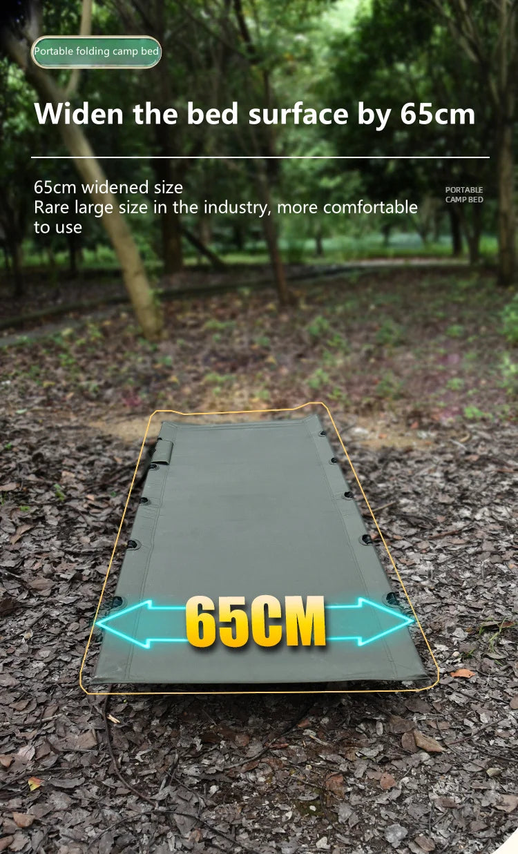 WANDERING TIME Camping bed, portable folding bed, camping travel backpack, hiking sleep bed, outdoor ultra-light small tent bed