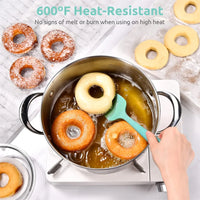 600°F Silicone Spatula Set Non-Slip Baking Tools (4pcs)