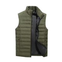 Men’s Winter Cotton Padded Sleeveless Vest Jacket