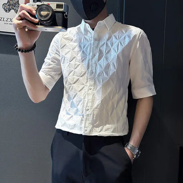 Men’s Business Casual Short Sleeve Shirt