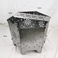 Camping Firewood Stove Portable Outdoor Campfire Table