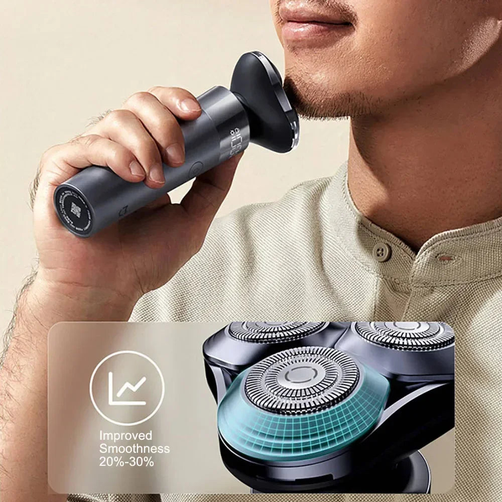 XIAOMI MIJIA S302 Electric Shaver Men's Beard Trimmer Machine Shaving Portable Flex Razor IPX7 Washable Dry Wet Machine Shaving