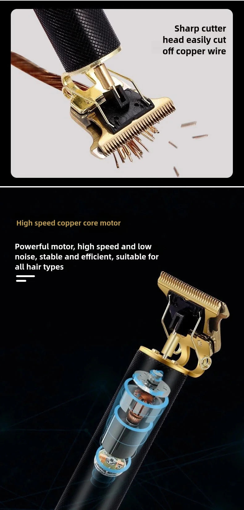 T9 Hair Clipper Beard Shaving Body Hair Trimmer Clippers Electric Hair Cutting Machine Professional Barber Men Trimmer Shaver