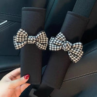 Cute Bow Tie Seat Belt Cover Comfort Shoulder Pad