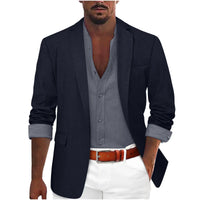 Men's Slim Fit Blazer – Casual Business Suit Jacket