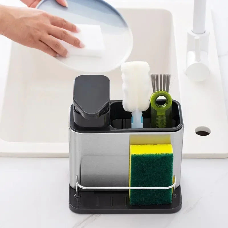 Stainless Steel Soap & Dishwashing Liquid Dispenser
