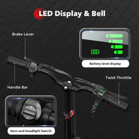 i12 Electric Scooter Foldable with Seat & Basket