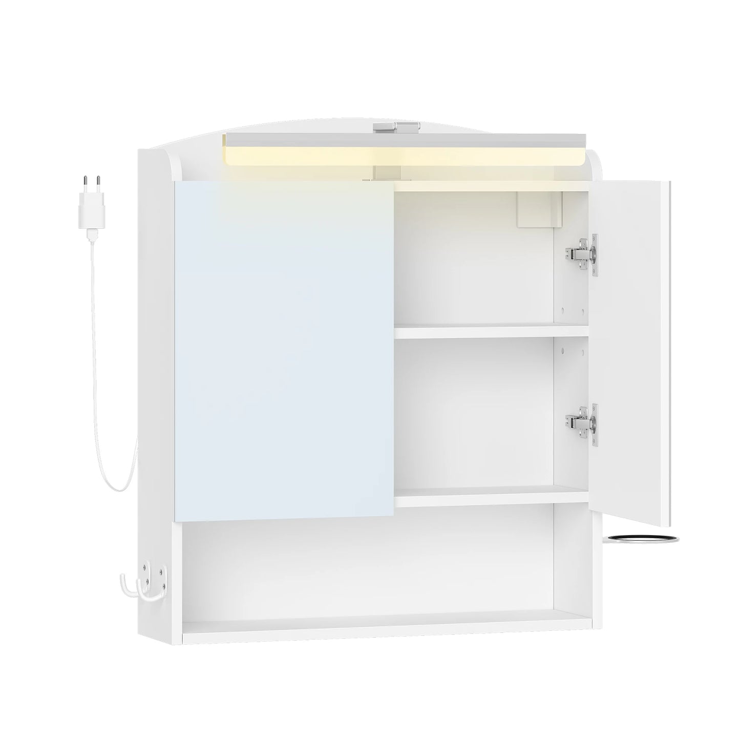 Hzuaneri Bathroom Mirror Cabinet with LED Lighting