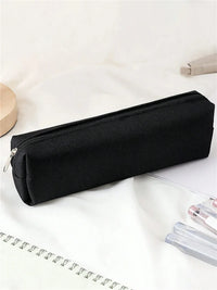 Simple Pencil Case School Supplies Pencil Cases Estuche Escolar Solid Color School Stationery Kalemlik Trousse Pencil Pouch-LJX