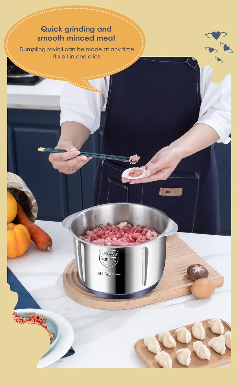 5L Electric Meat Grinder & Food Chopper 500W