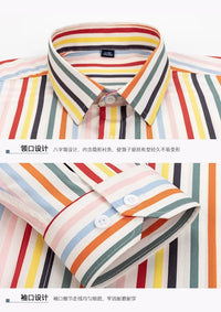 Men’s Striped Long Sleeve Casual Shirt