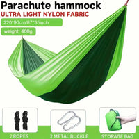 Single Portable Camping Hammock with Tree Straps & Storage Bag