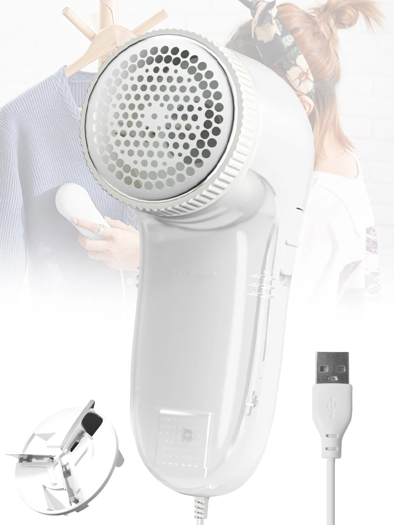 Professional Removes Lint From Clothes Pet Hair Remover Cleaning Roller Take Out of Clothes Electric Cats Hair Brush Home Tools