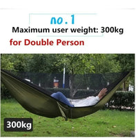 Camping Hammock with Mosquito Net Lightweight Portable
