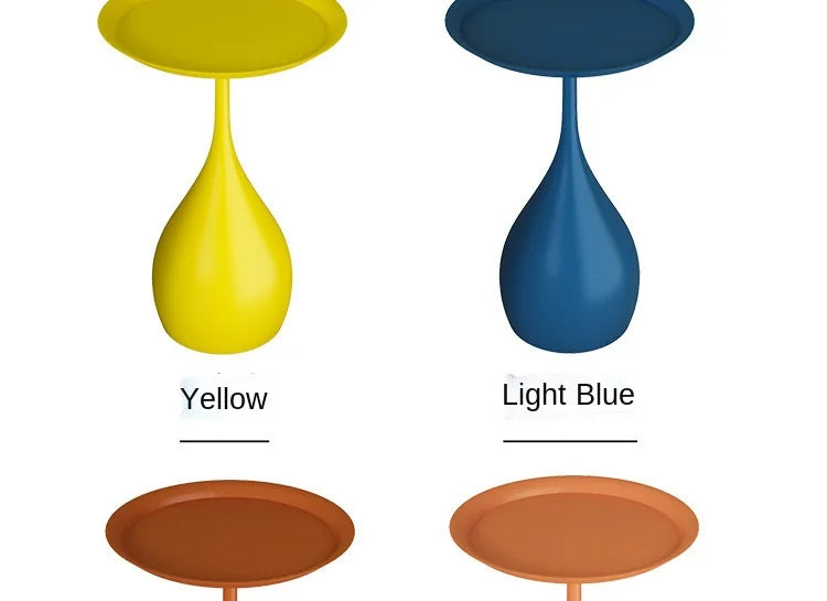 Simple Modern Wrought Iron Coffee Table Living Room Household Round Coffee Table Combination Creative Small Apartment Side Table