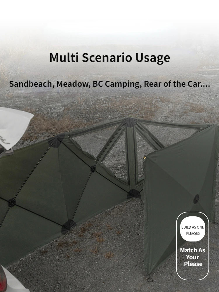 Collapsible Camping Windscreen Stove Wind-Resistant Outdoor