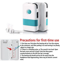 X11A Pocket Hearing Aids for Seniors Rechargeable Noise Cancelling Hearing Amplifier Pocket Talker Hearing Loss,Hearing Aids