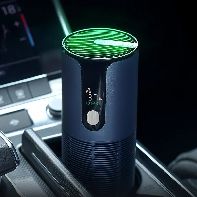 Portable Car Air Purifier Negative Ion Smoke & Odor Remover