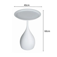 Simple Modern Wrought Iron Coffee Table Living Room Household Round Coffee Table Combination Creative Small Apartment Side Table